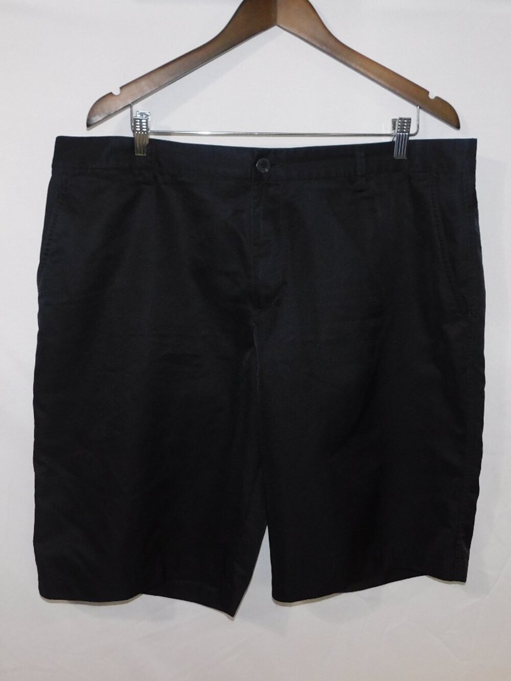 Adidas Climalite Black Flat front 10" Black Shorts Mens 38 Golf